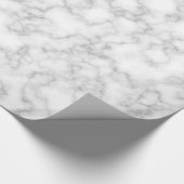 Marmer Pattern Gray White Marged Stone Achtergrond Cadeaupapier (Hoek)