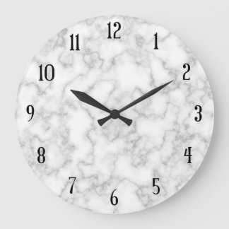 Marmer Pattern Gray White Marged Stone Achtergrond Grote Klok