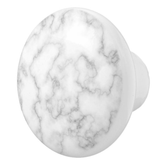 Marmer Pattern Gray White Marged Stone Achtergrond Keramische Knop (Rechts)