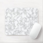 Marmer Pattern Gray White Marged Stone Achtergrond Muismat (Met muis)