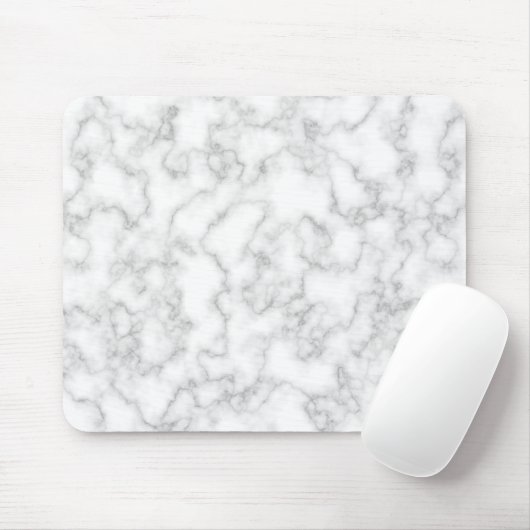 Marmer Pattern Gray White Marged Stone Achtergrond Muismat (Met muis)