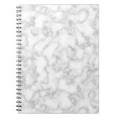 Marmer Pattern Gray White Marged Stone Achtergrond Notitieboek (Voorkant)