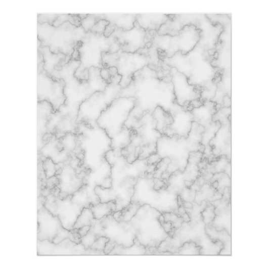 Marmer Pattern Gray White Marged Stone Achtergrond Perfect Poster (Voorkant)