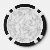 Marmer Pattern Gray White Marged Stone Achtergrond Pokerchips (Achterkant)