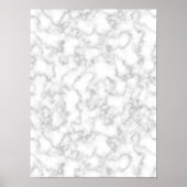 Marmer Pattern Gray White Marged Stone Achtergrond Poster (Voorkant)