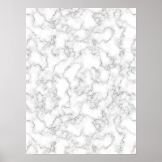 Marmer Pattern Gray White Marged Stone Achtergrond Poster (Voorkant)