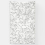 Marmer Pattern Gray White Marged Stone Achtergrond Spandoek (Verticaal)