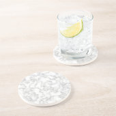 Marmer Pattern Gray White Marged Stone Achtergrond Zandsteen Onderzetter (Zijkant)