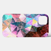Marmer polygonal patroon Case-Mate iPhone case (Achterkant (horizontaal))