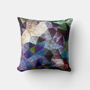 Marmer polygonal patroon kussen