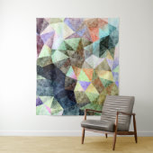 Marmer polygonal patroon wandkleed (In situ)