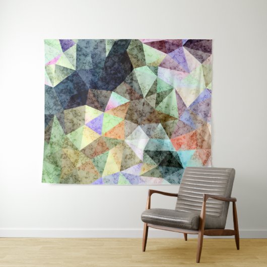 Marmer polygonal patroon wandkleed (In Situ (horizontaal))