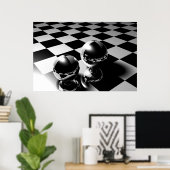 Marmer-reflectie Poster (Thuiskantoor)