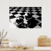 Marmer-reflectie Poster (Keuken)