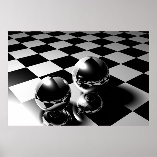 Marmer-reflectie Poster (Voorkant)