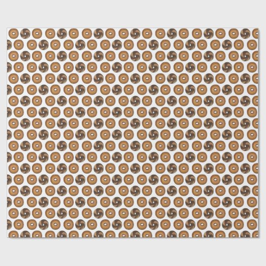 Marmer Rogge Plain Bagels Ontbijt Brunch NYC Deli Cadeaupapier (Vlak)