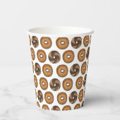 Marmer Rogge Plain Bagels Ontbijt Brunch NYC Deli Papieren Bekers (Achterkant)