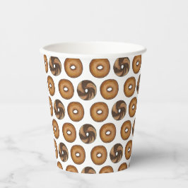 Marmer Rogge Plain Bagels Ontbijt Brunch NYC Deli Papieren Bekers