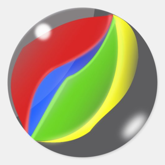 marmer ronde sticker (Voorkant)