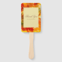 Marmer rood, sinaasappel, goud, geel marmer handwaaier