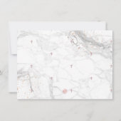 Marmer Roos Gold Cross Baptisme 1e verjaardag Kaart (Achterkant)