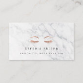 Marmer & Roos Gold Lashes & Brows Beauty Aanbevelingskaartje (Voorkant)