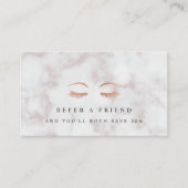 Marmer & Roos Gold Lashes & Brows Beauty Aanbevelingskaartje (Voorkant)