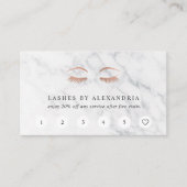 Marmer & Roos Gold Lashes & Brows Beauty Klantenkaartje (Voorkant)