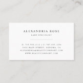 Marmer & Roos Gold Lashes & Brows Beauty Klantenkaartje (Achterkant)