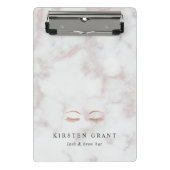 Marmer & Roos Gold Lashes & Brows Beauty Logo Mini Klembord (Voorkant)