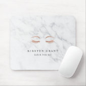 Marmer & Roos Gold Lashes & Brows Beauty Logo Muismat (Met muis)