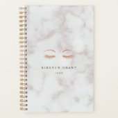 Marmer & Roos Gold Lashes & Brows Beauty Logo Planner (Voorkant)