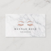 Marmer & Roos Gold Lashes & Brows Beauty Visitekaartje (Voorkant)