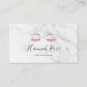 Marmer & Roos Gold Lashes & Brows Beauty Visitekaartje (Voorkant)