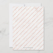 Marmer & Roos Gold Lijst | Moderne Pensioenpartij Kaart (Achterkant)