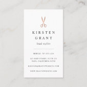 Marmer & Roos Gold Scissors Haarstylist Visitekaartje (Achterkant)