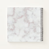 Marmer & Roos Gold Scissors Hair Salon Logo Notitieboek (Achterkant)