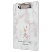 Marmer & Roos Gold Scissors Salon Logo Klembord (Links)