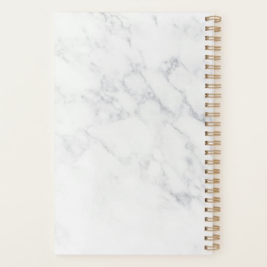 Marmer & Roos Gold Scissors Salon Logo Planner (Achterkant)