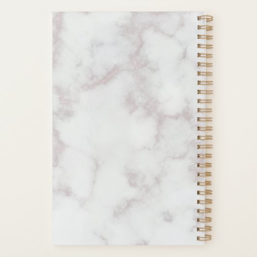 Marmer & Roos Gold Scissors Salon Logo Planner (Achterkant)