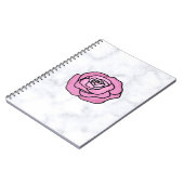 Marmer Roos Notitieboek (Linkerzijde)