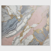 Marmer Roze / goud Cadeaupapier (Vlak)