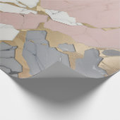 Marmer Roze / goud Cadeaupapier (Hoek)