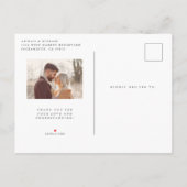 Marmer & Roze Goud Calligrafie Liefde Is Geduldig Uitnodiging Briefkaart (Achterkant)