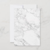 Marmer Roze Goud Dank Je Kaart Trouw Verloving (Achterkant)