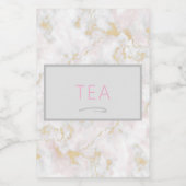 Marmer Roze Goud Label Georganiseerde Keuken Voedselcontainer Etiket (Enkel label)