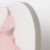 Marmer roze monogram initialen naam pickleball paddle (Links Detail)