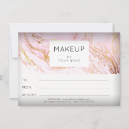 Marmer Roze Roos Make-up Schoonheid Certificaat Ca
