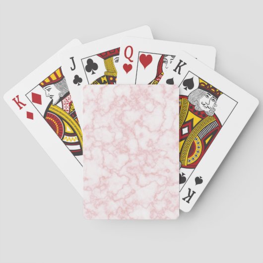 marmer roze speelkaarten (Achterkant)