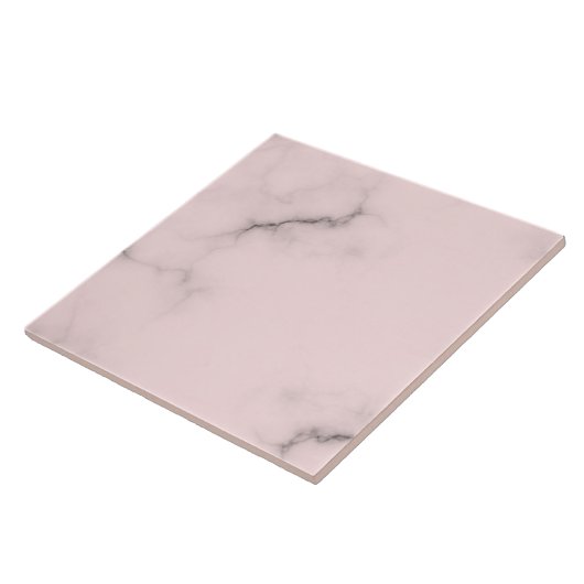 Marmer roze tegeltje (Zijkant)